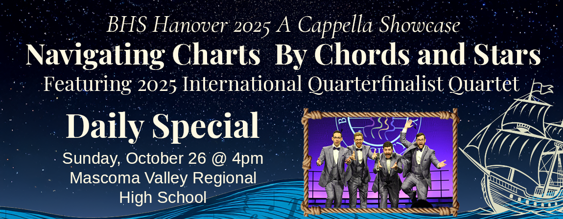 2025 a cappella showcase promo poster