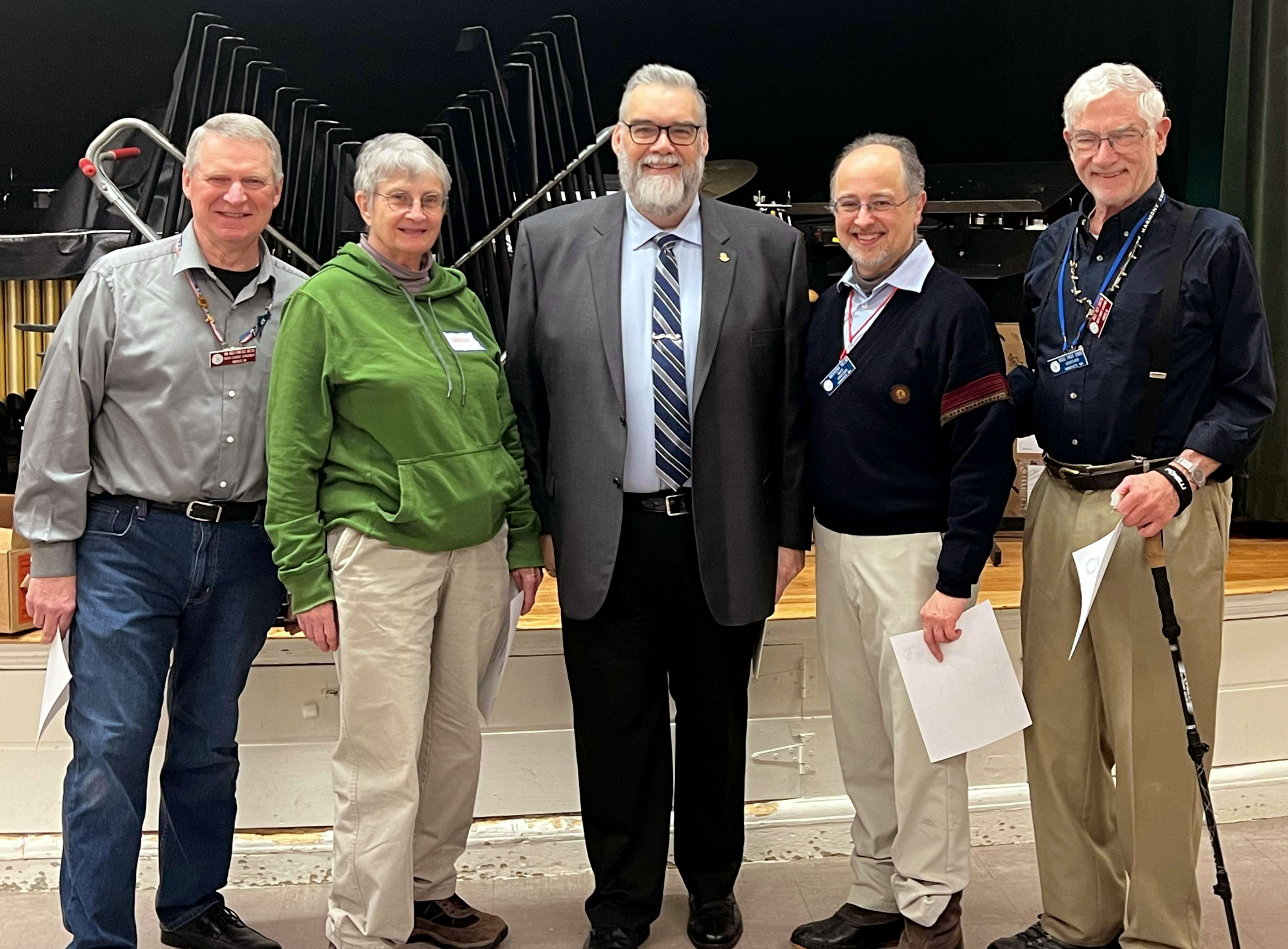 Picture of Mike Savard and Installed Chapter Officers